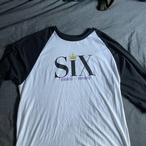 “Six” The Musical baseball tee